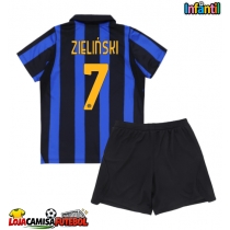 Camisa de Futebol Inter Milan Piotr Zielinski #7 Equipamento Principal Infantil 2026-27 Manga Curta (+ Calças curtas)
